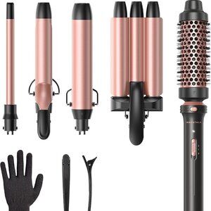 Wavytalk 5 in 1 Curling Wand Set